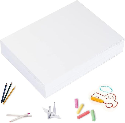 WAUPPY 9"x12" Sketching Drawing Paper 100 Sheets Art Craft Paper for Kids, School Arts Supplies, White Coloring Paper, Doodle Paper