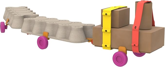 Oddy Arts & Crafts Creative Vehicle Building Kit - Eco-Friendly STEM Toy Set for Kids 4+