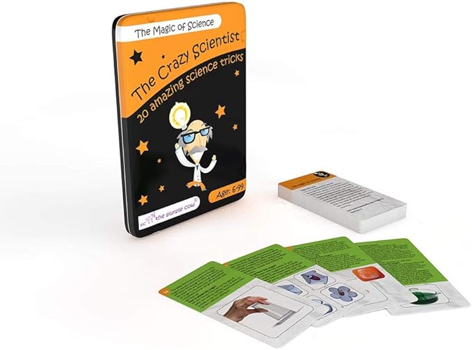 The Crazy Scientist Science Tricks Card Set - Magic of Science