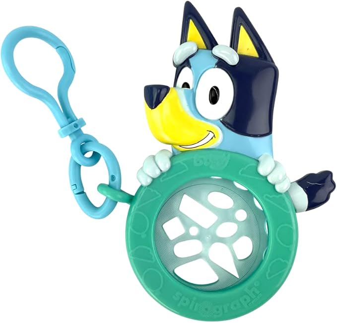 Spirograph Cyclex Clip Bluey - The Easy Way to Make Countless Amazing Designs - Rotating Stencil Wheel - Travel Ages 5+