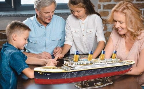 WISESTAR 32.2" L Large Titanic 3D Puzzles Model for Adults and Kids, 116PCS Sinking Cruise Boat Ship Play Model Game Toy Craft Kits, Educational Toy Birthday Gift for Boys Girls