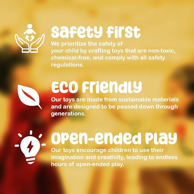 Wooden Truck Toy - for 3+ Yr Children - Handmade in Poland - Natural Unfinished Wood Eco Friendly Toy