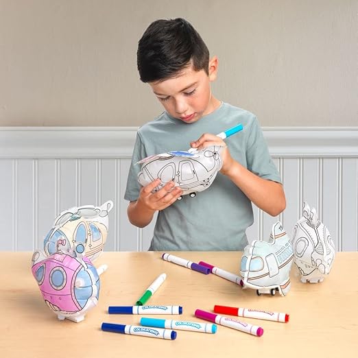 Decorate and Inflate Vehicles Art Craft Kit - Set of 3