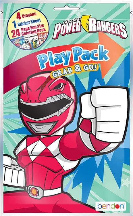 Power Rangers Coloring Book Super Set - 2 Coloring and Activity Books and Stickers