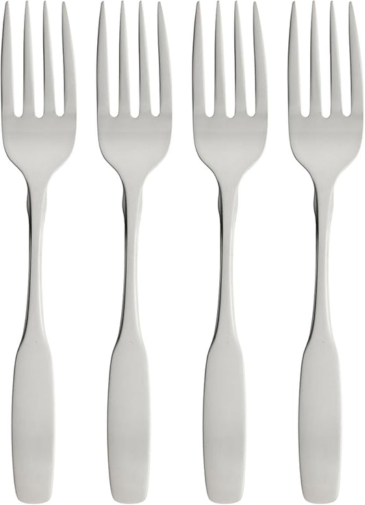 Oneida Paul Revere Fine Flatware Salad Forks, Set of 4, 18/10 Stainless Steel