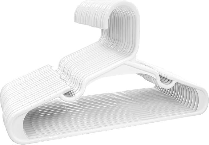 Utopia Home 60 Pack Kids Hangers - 11.5 Inch Plastic Baby Hangers for Closet - Childrens Hanger for Clothes & Infant Hanger for Closet (White)