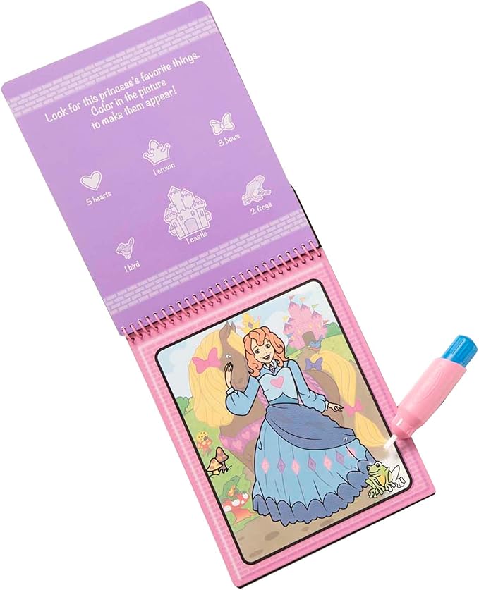 Melissa & Doug On the Go Water Wow! Reusable Water-Reveal Activity Pad - Fairy Tale - FSC Certified