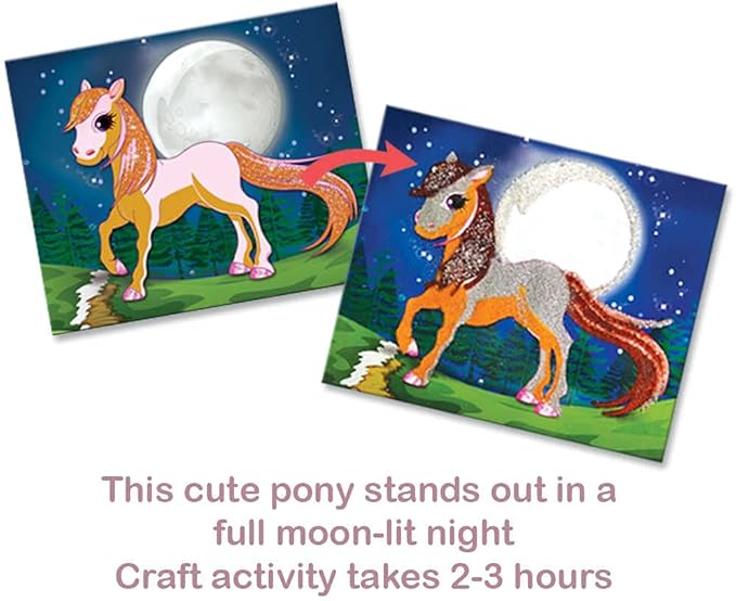 Toykraft Arts and Crafts for Kids Ages 5-8, Sand Art, Kids Age 5-8, Craft Kits, Gift for Girls 5 to 8 Year Olds - Unicorn & Ponies