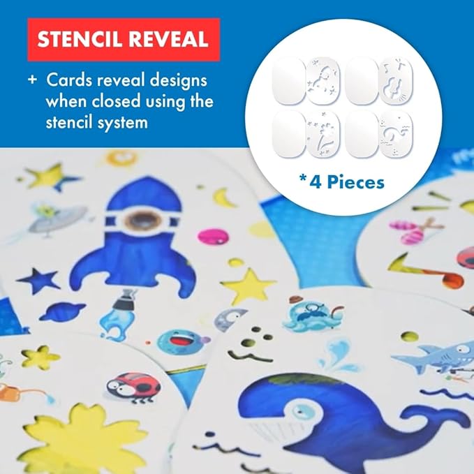 Maped - Finger Paint Kit for Kids - 4 Themes - Safe for Children (907004)