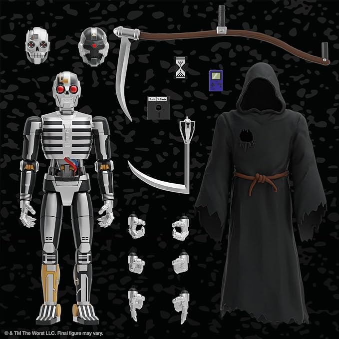 Super7 ULTIMATES! The Worst Robot Reaper - 7" The Worst Action Figure with Accessories Collectibles and Retro Toys