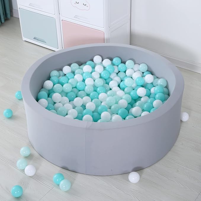 GOGOSO Ball Pit Balls for Toddles, Kids Plastic Balls for BallPit, Pool, Baby Party Accessories, Birthday Decoration 50 100 200 500 1000