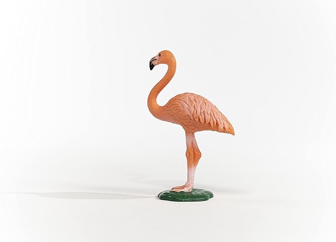 Schleich Wild Life, Bird Animal Toys for Boys and Girls 3 and Above, Pink Flamingo Toy Figurine