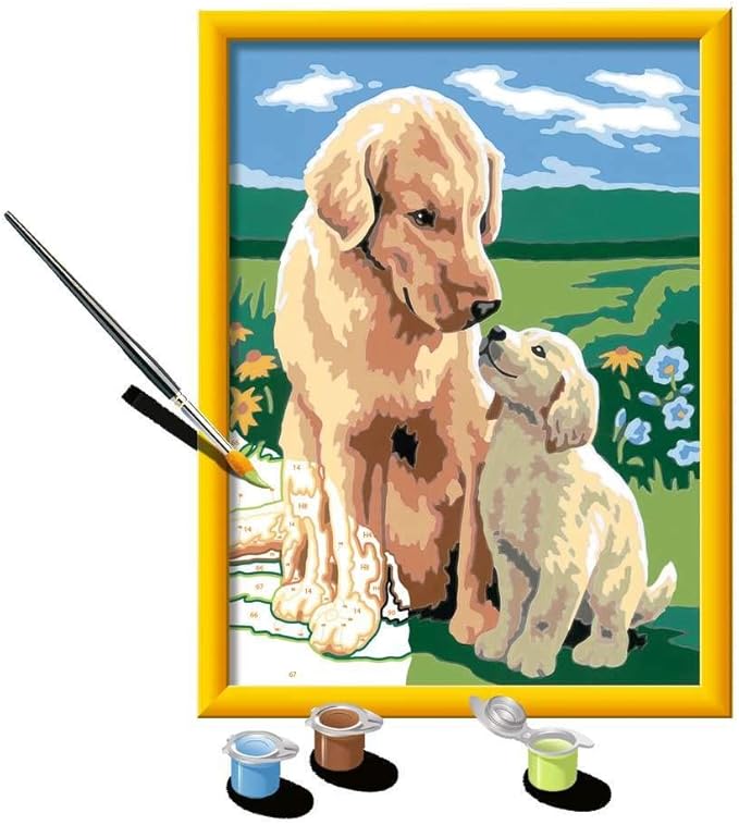 Ravensburger Motherly Love Paint by Numbers Kit for Kids - 20048 - Painting Arts and Crafts for Ages 7 and Up