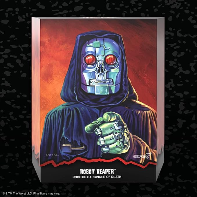 Super7 ULTIMATES! The Worst Robot Reaper - 7" The Worst Action Figure with Accessories Collectibles and Retro Toys