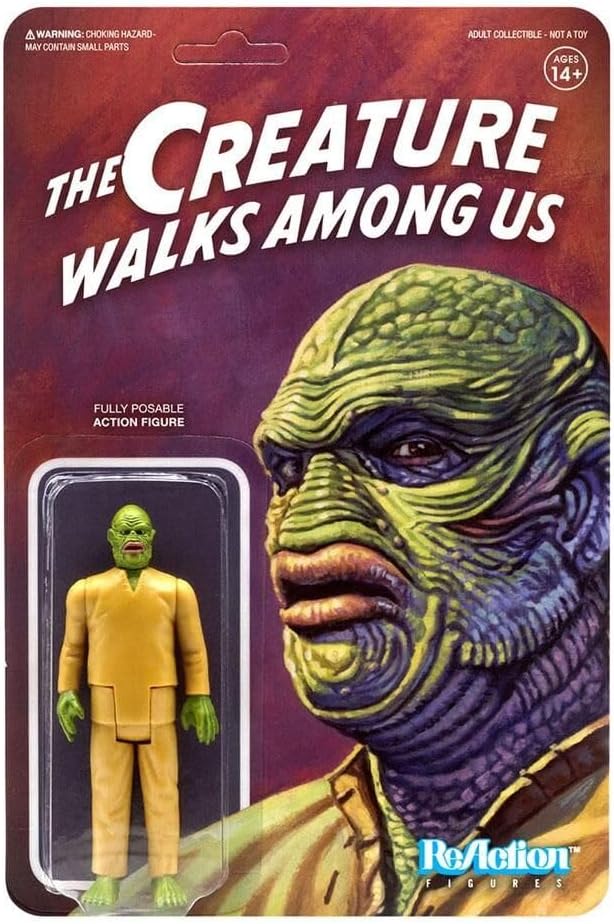 Super7 Universal Monsters The Creature Walks Among US - 3.75" Universal Monster Movies Action Figure Classic Movie Collectibles and Retro Toys