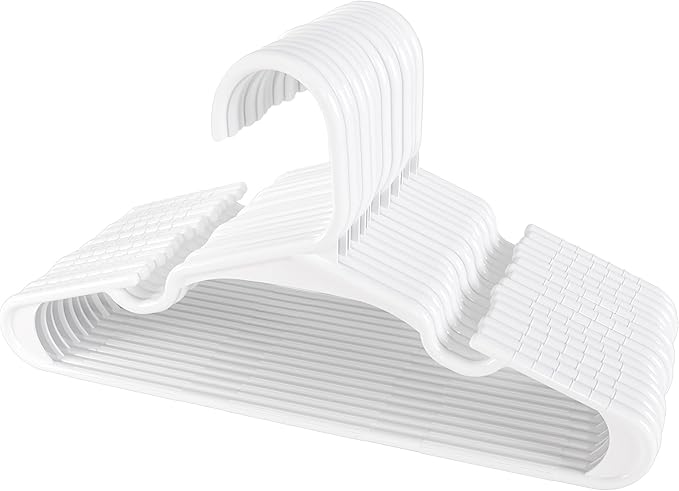 Utopia Home 160 Pack Kids Hangers - 11.5 Inch Plastic Baby Hangers for Closet - Childrens Hangers for Clothes & Infant Hangers for Closet - Ideal for Everyday Standard Use (White)