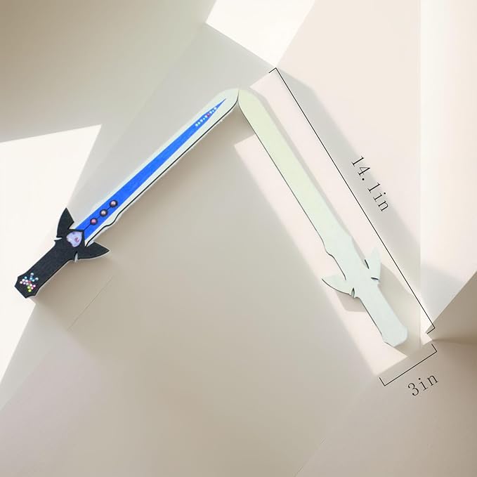 Wooden sword Ninja Pirate Style Toy Sword, Unfinished Wooden Crafts, DIY Crafts Painting Set, kids Ninja, Warrior, Viking kids Role Playing, Games, Parties (5pack) (Wooden sword), m-021