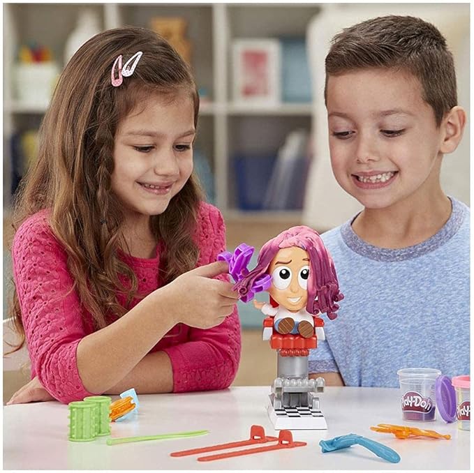 Play-Doh Crazy Cuts Stylist Set, Hair Salon Toy with Tools & 8 Tri-Color Cans, Back to School Classroom Supplies, Kids Arts & Crafts, Preschool Toys, Ages 3+
