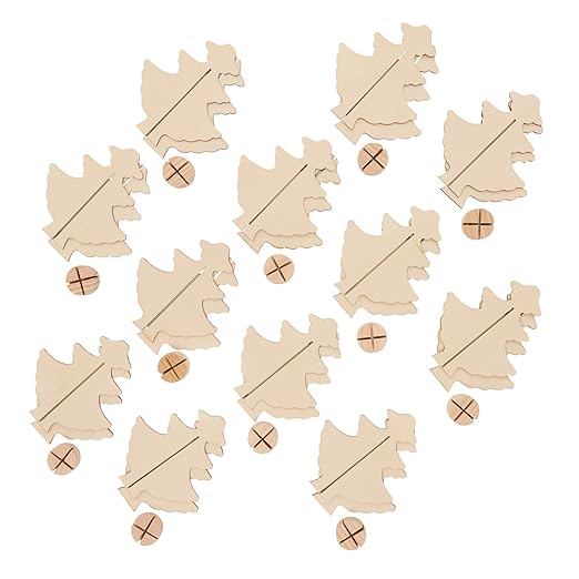 Wooden Tree, Colorations, Set of 12, Easy Assembly, Arts & Crafts, Holiday Project, Seasonal Craft, Nature, for Kids, Decorate, DIY, DYO, Personalize, Gifts, School, Teacher, Christmas