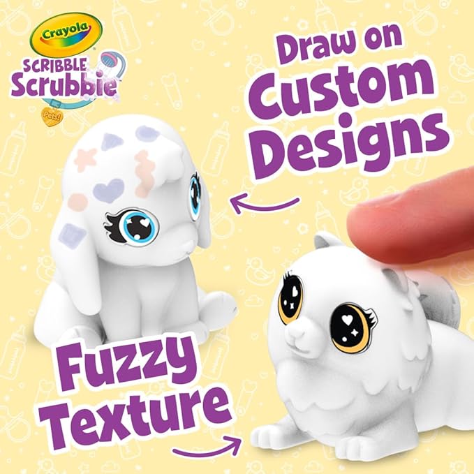 Crayola Scribble Scrubbie Baby Pets Nursery, Baby Animal Toys for Toddlers & Kids, Gift for Girls & Boys, Ages 3, 4, 5