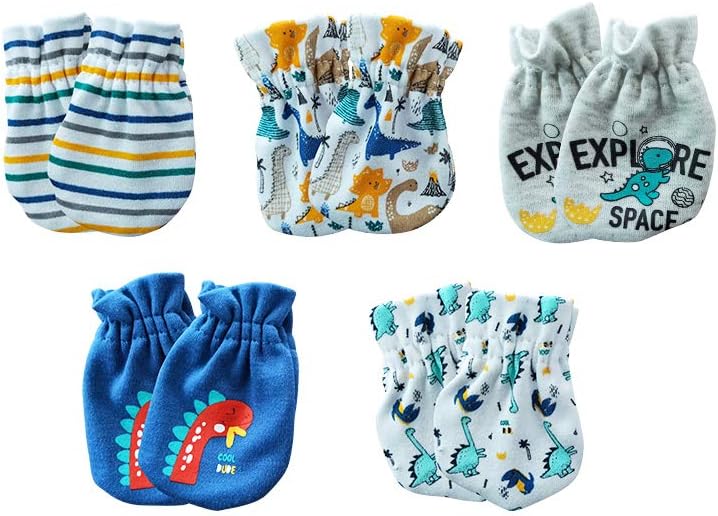 Unisex Baby Cotton Scratch Mittens For Newborn Baby Boys Girls Mittens Accessory 0-6 Months