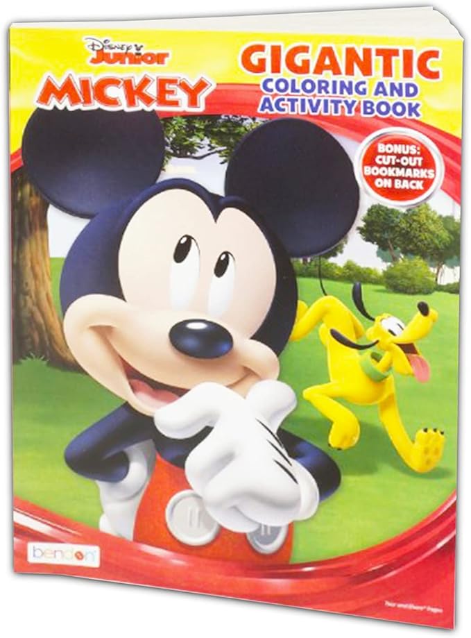 Mickey Mouse Clubhouse Coloring Book Super Set (Bundle with 2 Books and Stickers - Featuring Mickey Mouse and Minnie Mouse)
