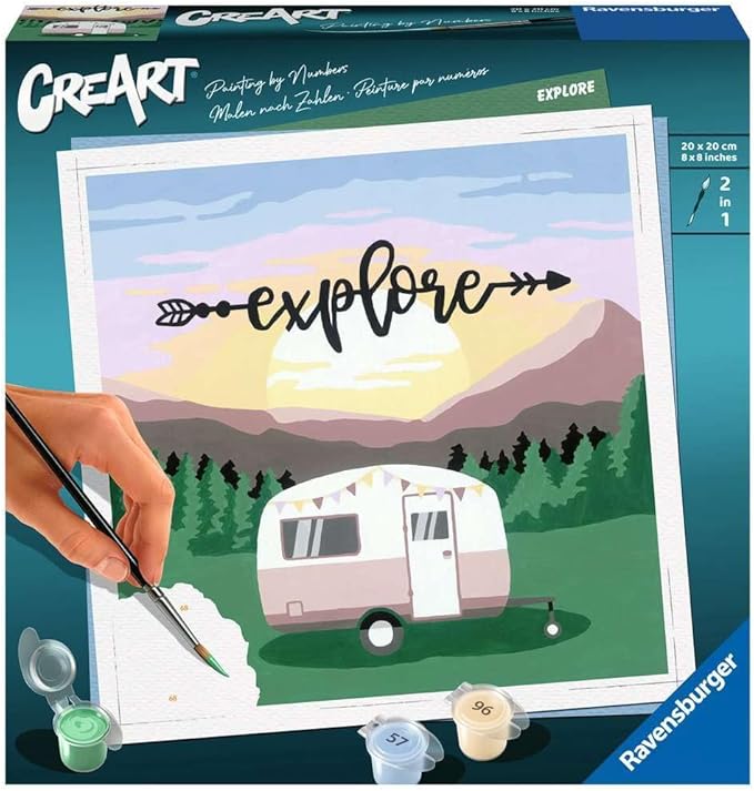 Ravensburger Explore Paint by Numbers Kit for Adults - 20271 - Painting Arts and Crafts for Ages 12 and Up
