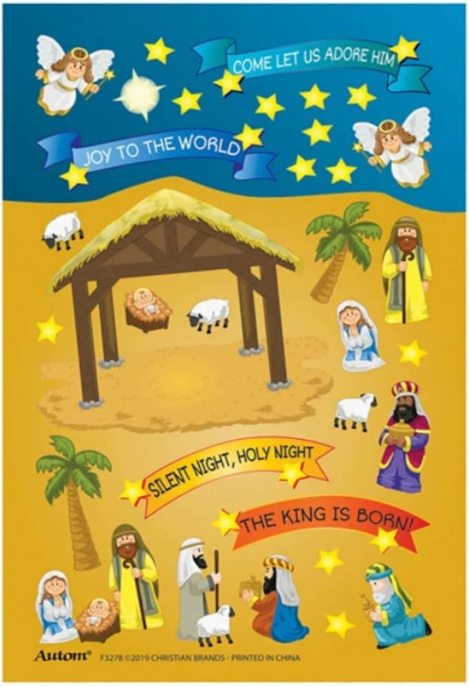 Create Your Own Nativity Christmas Hanger Craft Kit Activity, Pack of 6