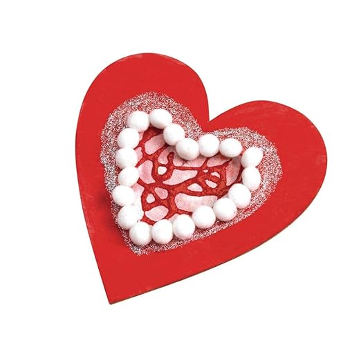 Colorations® Decorate Your Own Wood Magnetic Hearts, Decorate & Gift to Friends and Family, Ready to Decorate Craft, Personalize & Create Unique Designs, Kids Craft, Craft for Children