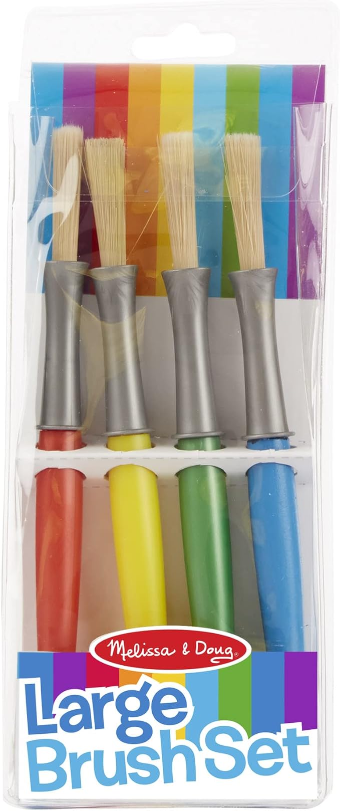 Melissa & Doug Large Paint Brush Set With 4 Kids' Paint Brushes