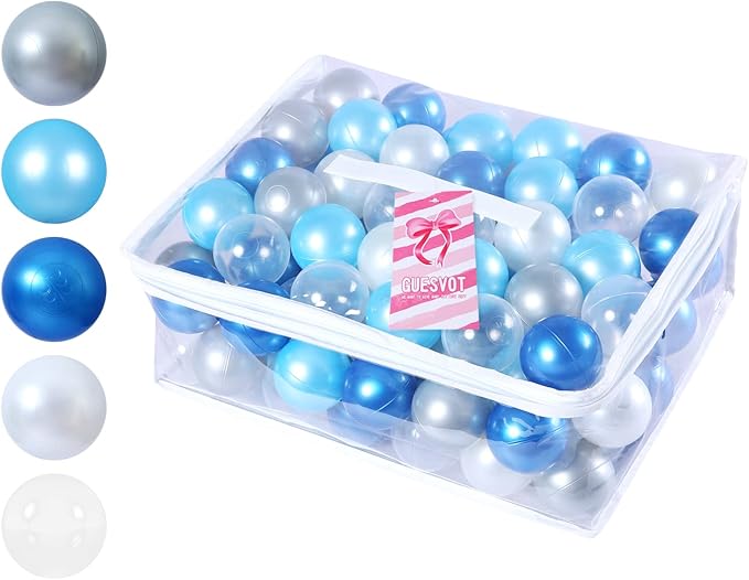 Ball Pit Balls Plastic Balls for Ball Pit Phathalate Free BPA Free Plastic Balls 100pcs 2.2" Set for Toddlers for Play Tent Tunnel