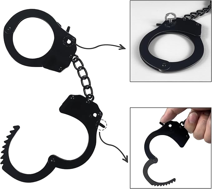 Toy Handcuffs with Keys, Stage Dress Up Accessory for Kids