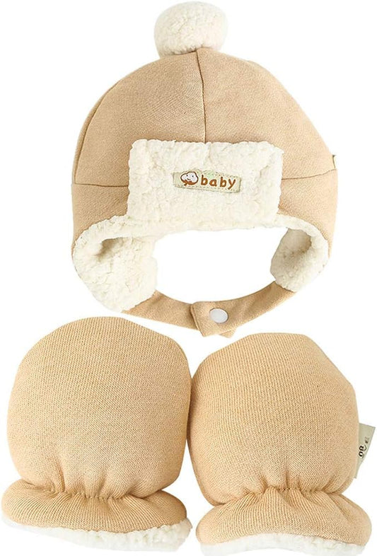 Baby Mittens Sherpa Lined Fleece 0-24 Months Winter