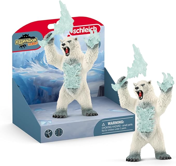 Schleich Eldrador, Eldrador Creatures, Action Figures for Boys and Girls 7-12 years old, Blizzard Bear with Weapon