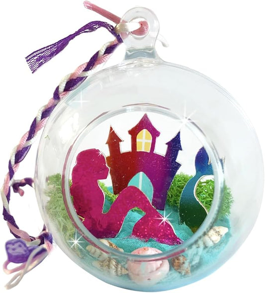 Totally Mermaids Hanging Mini Diorama Terrarium Kit to Make and Display