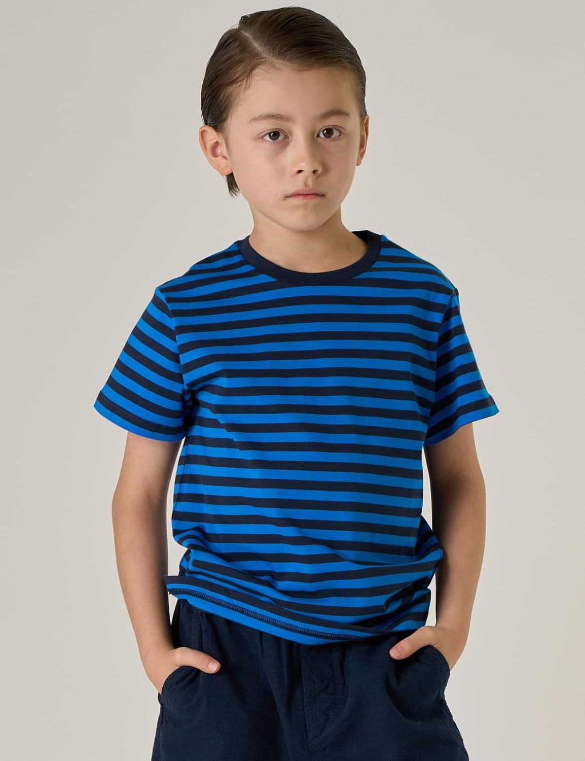 LAPASA Kids T-Shirts Short Sleeve (4 Pack) 100% Cotton Plain Top Tees Boy & Girl Unisex Toddler Children Tie Dye Summer K01