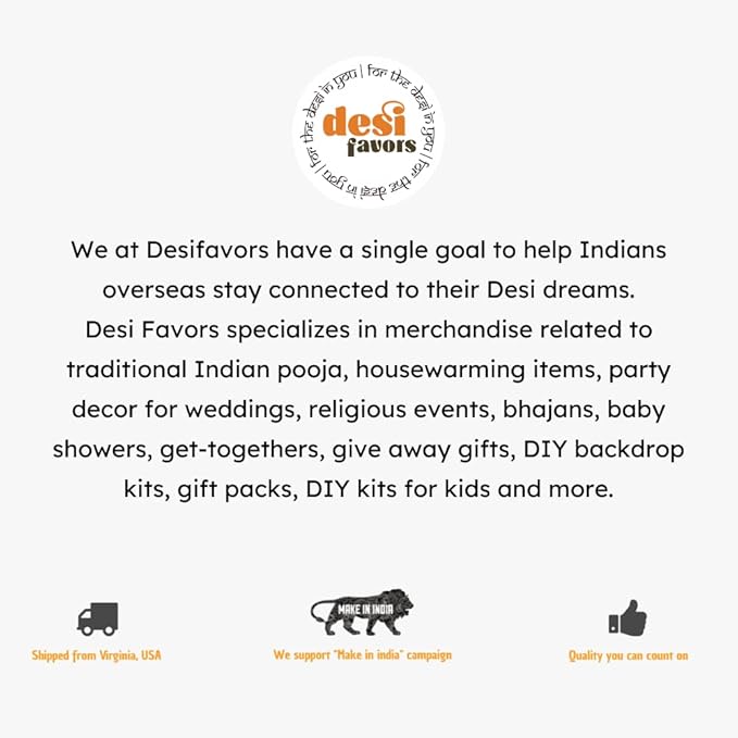 Desi Favors DIY Ganesha Paper Craft Kit - Diwali Gifts for Lord Ganesha Origami for Indian Kids | Vinayaka Chavithi Kid | Hindu Festival Ganesha Idol | 6.6x5.5 Inch (Pack of 1)