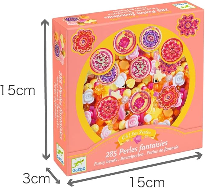 Djeco DJ09854 Abalorios Flores Beads