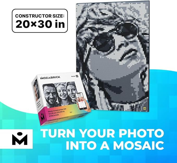 Photo Constructor Set Model M (20in x 30in). 8700 Parts, 18 Hours Assembly. Turn Your Photo into Peace of Art