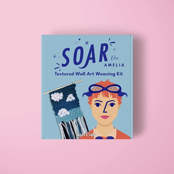 Kids Crafts Soar like Amelia Textured Wall Art Weaving Craft Kit Arts and Crafts DIY Crafts for Girls