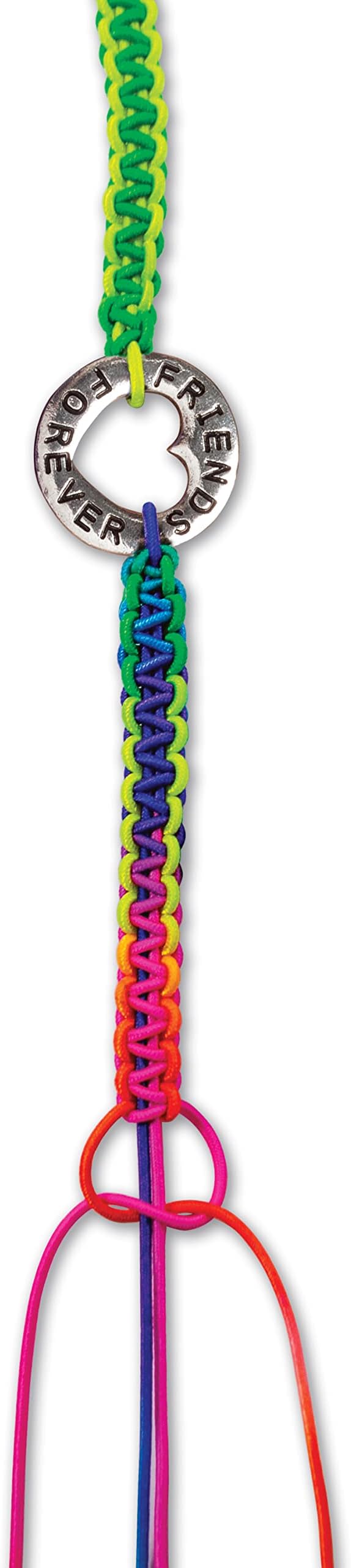 Creativity for Kids Friends Forever Bracelet Craft Kit - Create DIY 6 Friendship Charm Bracelets - Complete Kids Jewelry Kit