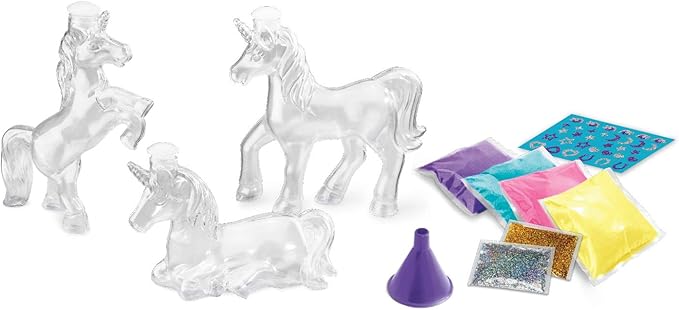 Shimmer ’n Sparkle Sparkling Unicorn Sand Art Kit for Kids for Ages 6 and Up