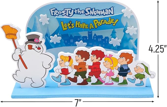 Multicolor Frosty the Snowman 3D Tabletop Craft Kit - 7" x 4.25" (12 Sets) - Perfect for Holiday Decorations, Winter Crafting, and Seasonal Classroom Activities