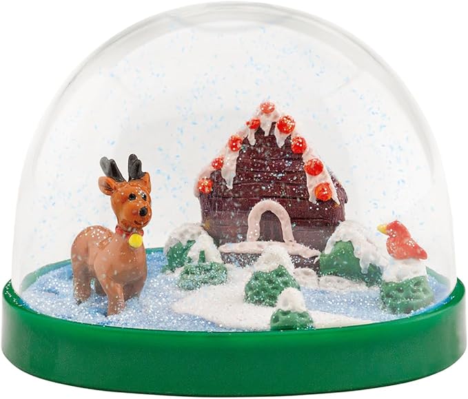 Creativity for Kids Make Your Own Holiday Snow Globes - Holiday Crafts for Kids, Create 3 DIY Snow Globes, Christmas Activities for Kids Ages 6-8+
