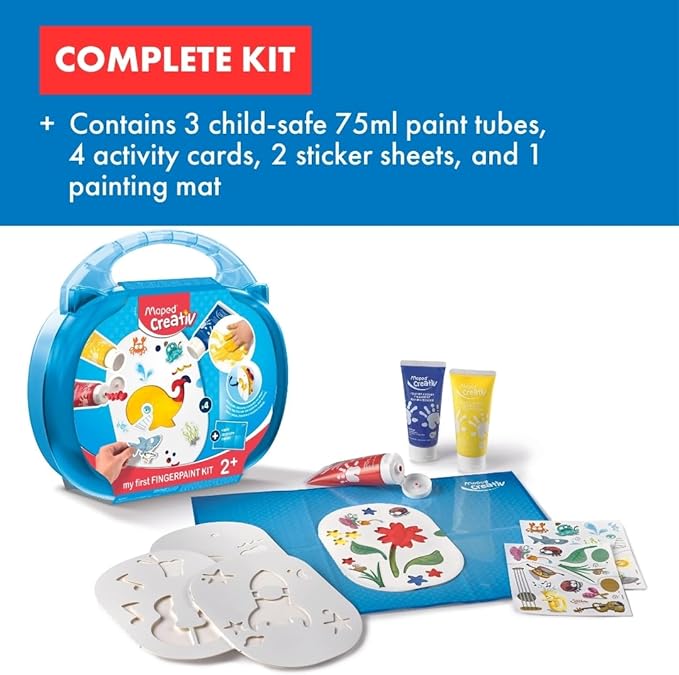 Maped - Finger Paint Kit for Kids - 4 Themes - Safe for Children (907004)