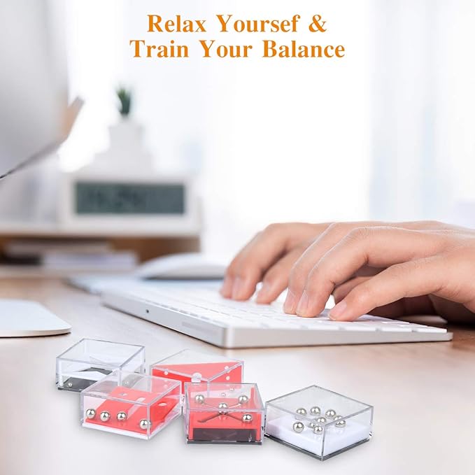 Puzzle Toy Box Game Kids Teenager Balance IQ Party Favor Games Cube Puzzle Stocking Stuffers for Party Favors Supplies -24 Puzzles