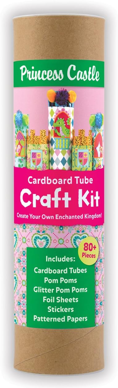 Mudpuppy Princess Castle Cardboard Tube Craft Kit
