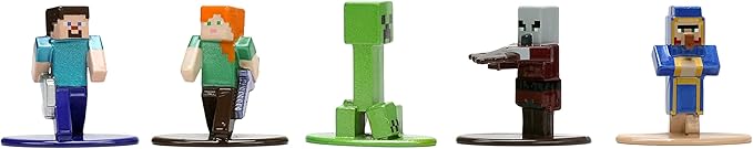 Minecraft Caves and Cliffs 1.65" 18-Pack Series 8 Die-cast Figures, Toys for Kids and Adults