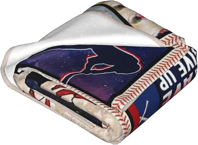 Baseball Blanket Baseball Throws Blanket Sports Lover Gifts Throw Blankets Baseball Decor Soft Cozy Fleece Plush Warm Flannel Bedding Blanket for Men Boys Kids Adults Couch Bed 40"X50"