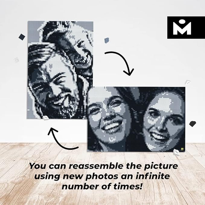 Photo Constructor Set Model M (20in x 30in). 8700 Parts, 18 Hours Assembly. Turn Your Photo into Peace of Art